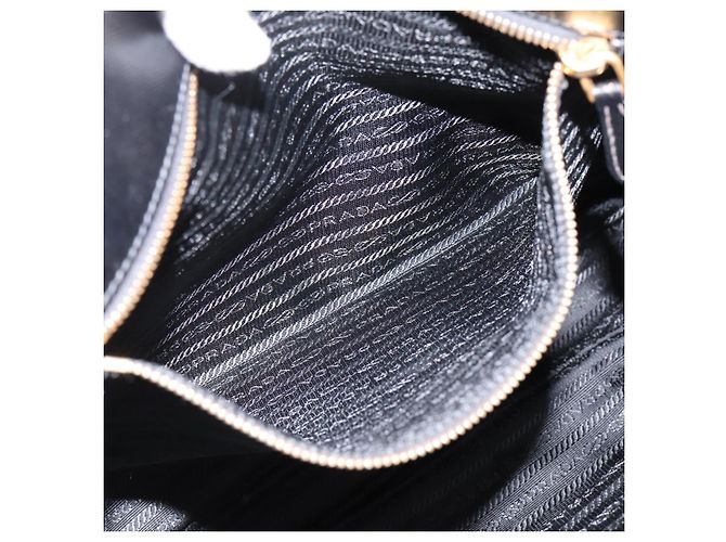 Borsa a Mano PRADA Nylon 2way Nero Tono Oro Auth 202114 - vista 22