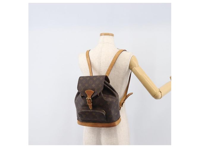 Zaino LOUIS VUITTON Monogram Montsouris MM M51136 LV Auth 200186 Monogramma - vista 27