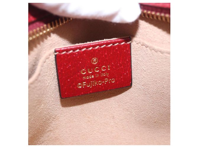 Borsa a tracolla GUCCI x Doraemon Micro GG PVC Marrone Tono Oro 647784 Auth 167564SAM - vista 19