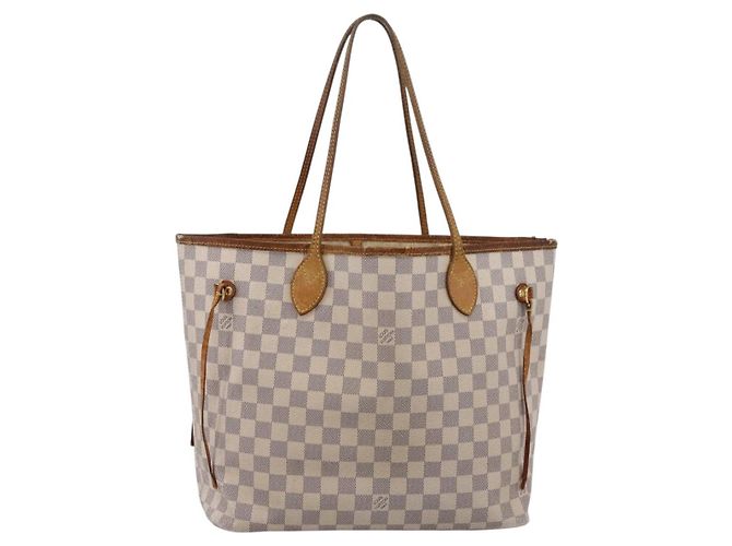Saco Tote LOUIS VUITTON Damier Azur Neverfull MM N41605 LV Auth 202243 - vista 13