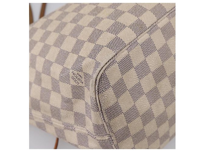 Saco Tote LOUIS VUITTON Damier Azur Neverfull MM N41605 LV Auth 202243 - vista 17