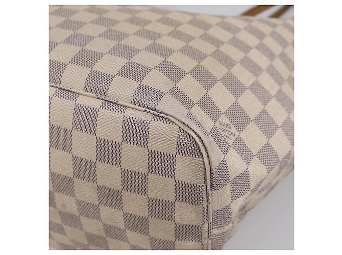 Saco Tote LOUIS VUITTON Damier Azur Neverfull MM N41605 LV Auth 202243 - vista 18