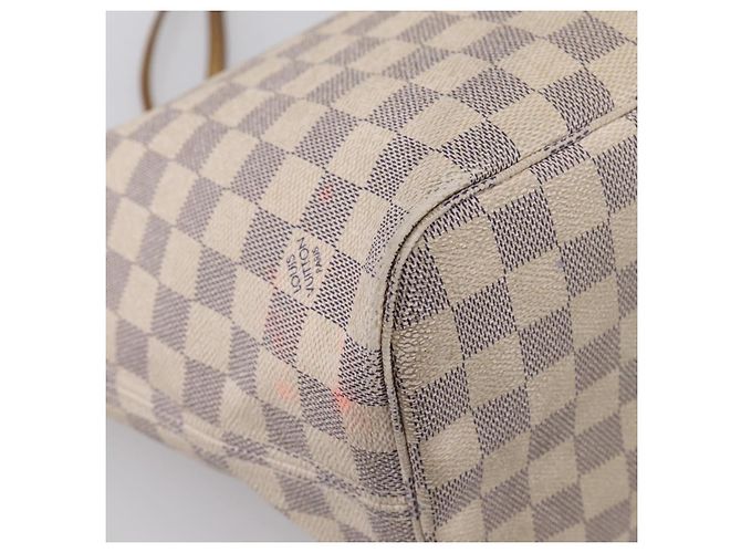 Saco Tote LOUIS VUITTON Damier Azur Neverfull MM N41605 LV Auth 202243 - vista 19