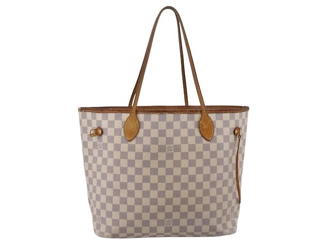 Saco Tote LOUIS VUITTON Damier Azur Neverfull MM N41605 LV Auth 202243 - vista 2