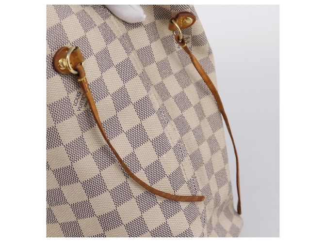 Saco Tote LOUIS VUITTON Damier Azur Neverfull MM N41605 LV Auth 202243 - vista 20