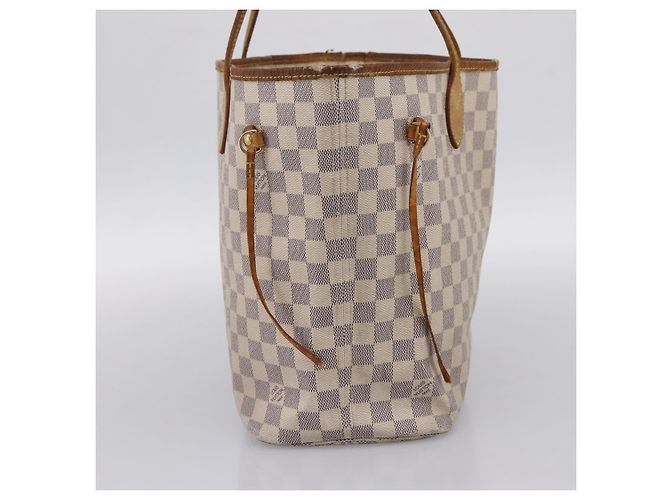Saco Tote LOUIS VUITTON Damier Azur Neverfull MM N41605 LV Auth 202243 - vista 3