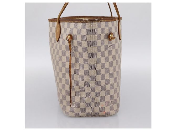 Saco Tote LOUIS VUITTON Damier Azur Neverfull MM N41605 LV Auth 202243 - vista 4