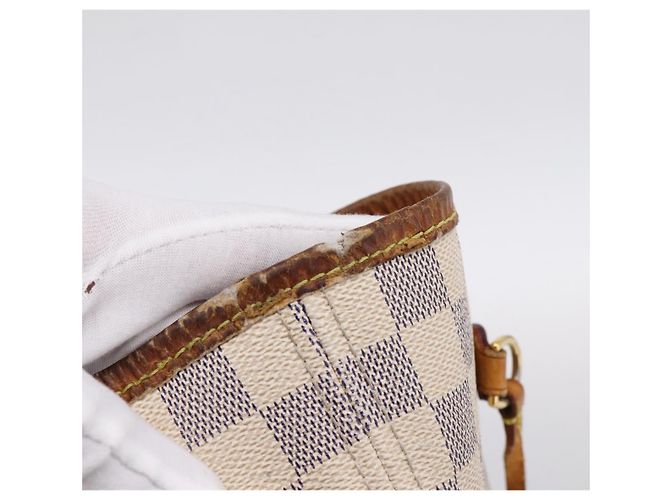 Saco Tote LOUIS VUITTON Damier Azur Neverfull MM N41605 LV Auth 202243 - vista 9