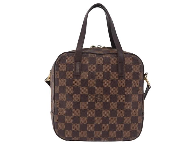 LOUIS VUITTON Damier Ebene Spontini Hand Bag SPO 2way M47500 LV Auth 198866A - vista 13