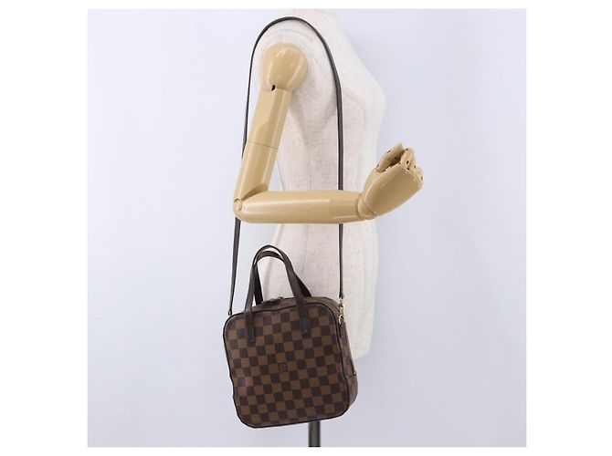 LOUIS VUITTON Damier Ebene Spontini Hand Bag SPO 2way M47500 LV Auth 198866A - vista 24