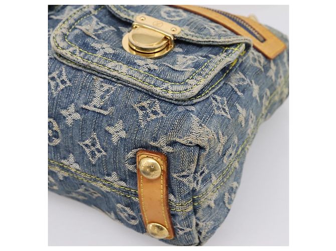LOUIS VUITTON Monogram Denim Buggy PM Shoulder Bag Blue M95049 LV Auth 199468V - vista 14