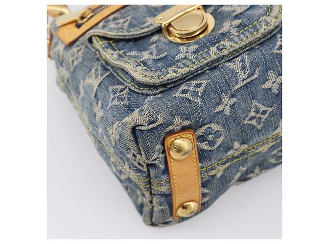 LOUIS VUITTON Monogram Denim Buggy PM Shoulder Bag Blue M95049 LV Auth 199468V - vista 15