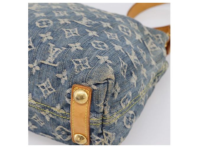 LOUIS VUITTON Monogram Denim Buggy PM Shoulder Bag Blue M95049 LV Auth 199468V - vista 16