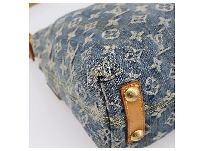 LOUIS VUITTON Monogram Denim Buggy PM Shoulder Bag Blue M95049 LV Auth 199468V - vista 17