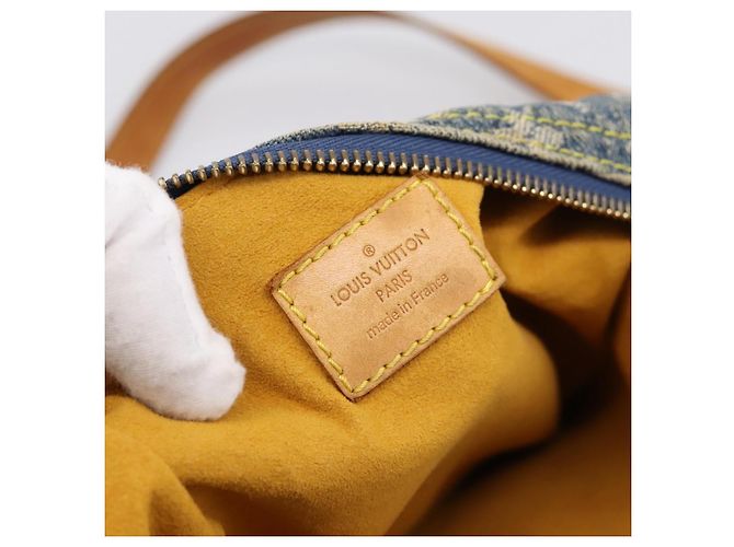 LOUIS VUITTON Monogram Denim Buggy PM Shoulder Bag Blue M95049 LV Auth 199468V - vista 18