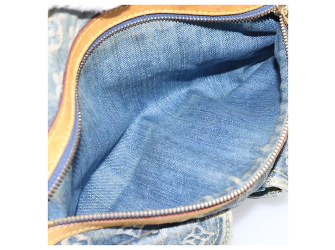 LOUIS VUITTON Monogram Denim Buggy PM Shoulder Bag Blue M95049 LV Auth 199468V - vista 21