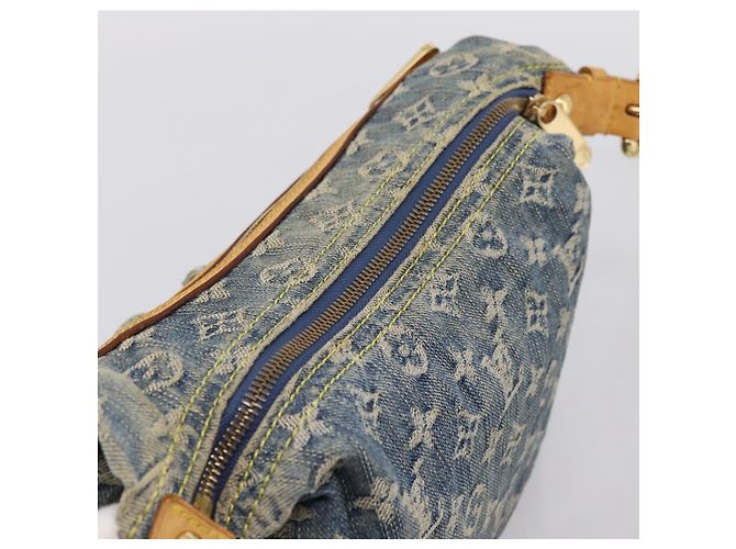 LOUIS VUITTON Monogram Denim Buggy PM Shoulder Bag Blue M95049 LV Auth 199468V - vista 6