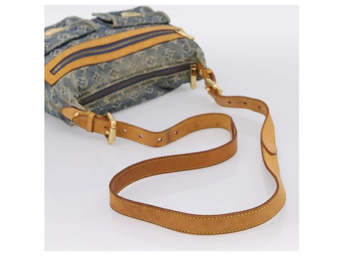 LOUIS VUITTON Monogram Denim Buggy PM Shoulder Bag Blue M95049 LV Auth 199468V - vista 7