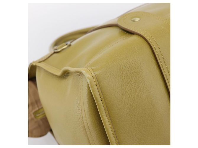 Borsa a mano BURBERRY in pelle Verde Oro Auth bs37013 D'oro - vista 16