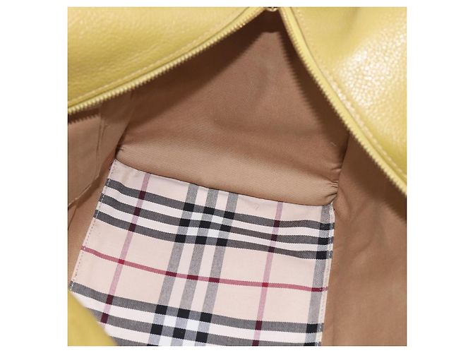 Borsa a mano BURBERRY in pelle Verde Oro Auth bs37013 D'oro - vista 17