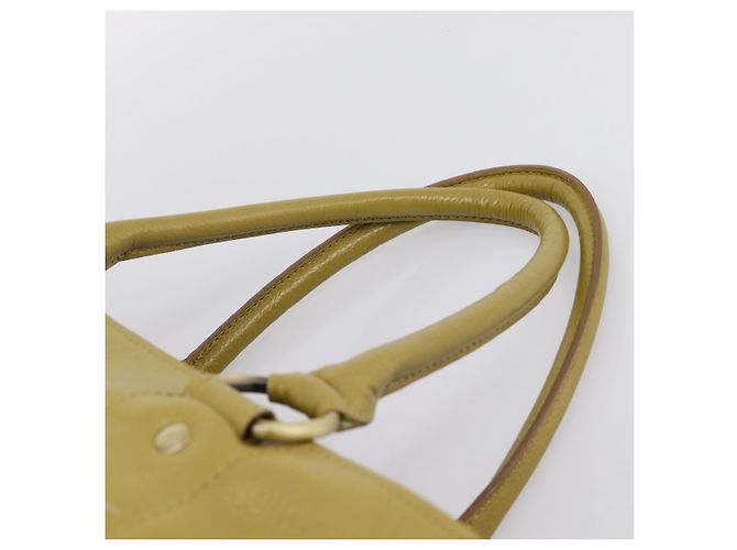 Borsa a mano BURBERRY in pelle Verde Oro Auth bs37013 D'oro - vista 8