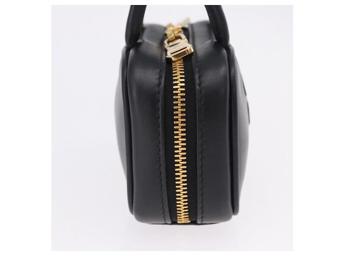 Pouch Miu Miu Beau in pelle nera e oro Auth 202103M Nero D'oro - vista 4
