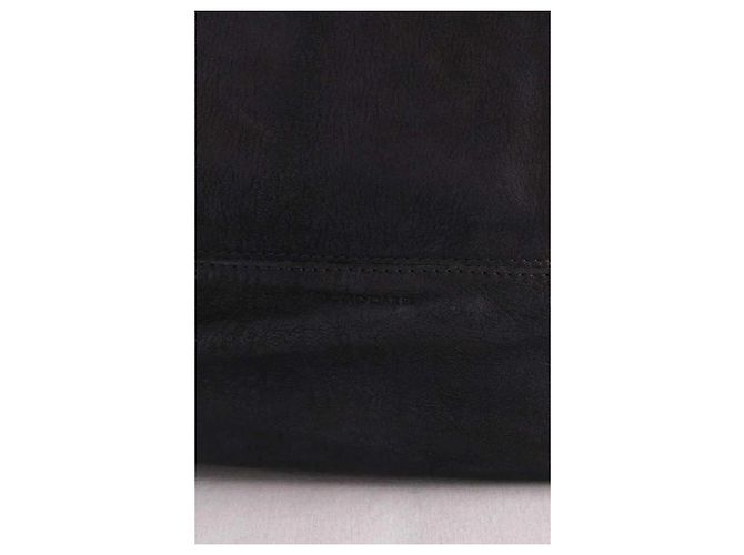 Borsa tote in pelle blu navy Gerard Darel - vista 5