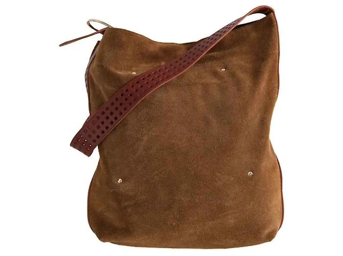 Autre Marque Herbert Frère Soeur leather shoulder bag camel - view 3