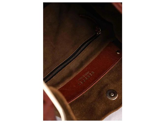 Autre Marque Herbert Frère Soeur leather shoulder bag camel - view 5