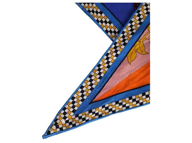 Sciarpa Hermès multicolore in cashmere - vista 2
