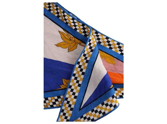 Sciarpa Hermès multicolore in cashmere - vista 4