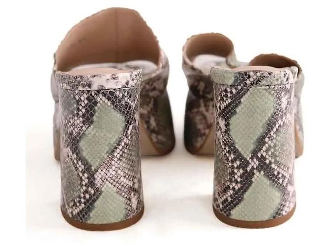 Mules Free Lance in pelle beige - vista 2