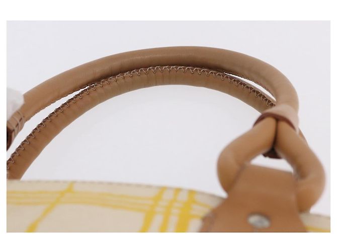 Borsa a mano BURBERRY Canvas Yellow Beige Auth 202250A Giallo - vista 10