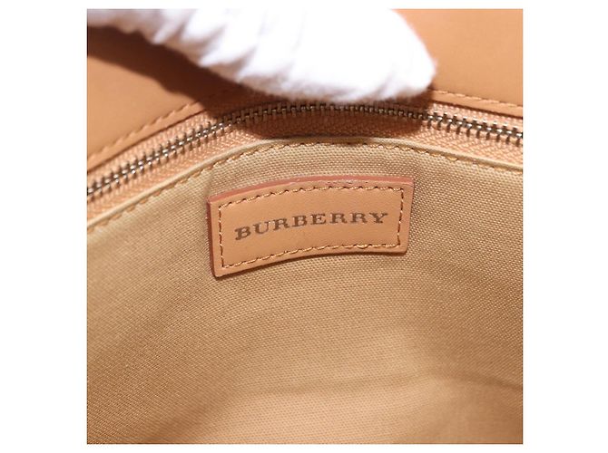 Borsa a mano BURBERRY Canvas Yellow Beige Auth 202250A Giallo - vista 18