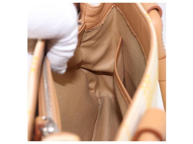 Borsa a mano BURBERRY Canvas Yellow Beige Auth 202250A Giallo - vista 23