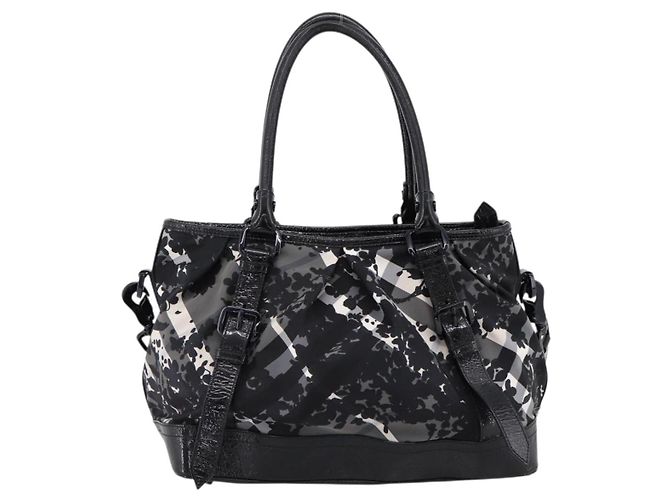 Borsa Tote BURBERRY Nylon 2way Black Auth bs36829A Nero - vista 13