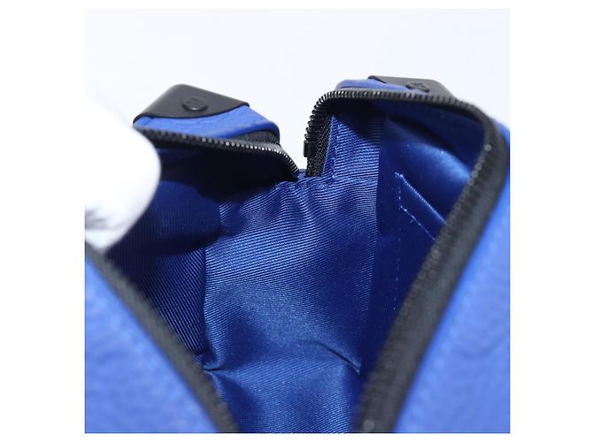 LOUIS VUITTON Monogram Taurillon Clemence Mini Soft Trunk M82558 Auth 198603SAM Blu - vista 23
