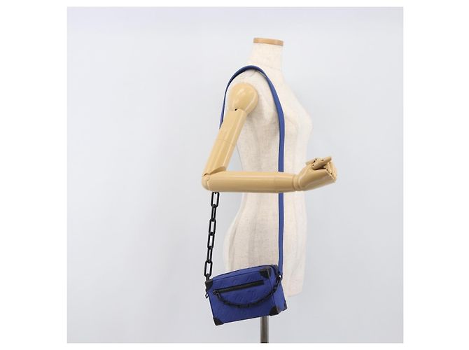 LOUIS VUITTON Monogram Taurillon Clemence Mini Soft Trunk M82558 Auth 198603SAM Blu - vista 26