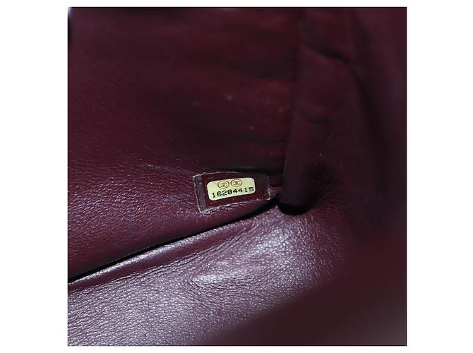 Borsa a tracolla con catena CHANEL Matelasse 34 Double Flap in pelle d'agnello Auth yk20879SAM Nero - vista 12