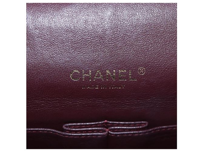 Borsa a tracolla con catena CHANEL Matelasse 34 Double Flap in pelle d'agnello Auth yk20879SAM Nero - vista 25