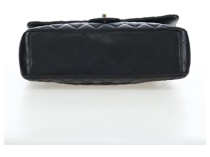 Borsa a tracolla con catena CHANEL Matelasse 34 Double Flap in pelle d'agnello Auth yk20879SAM Nero - vista 5