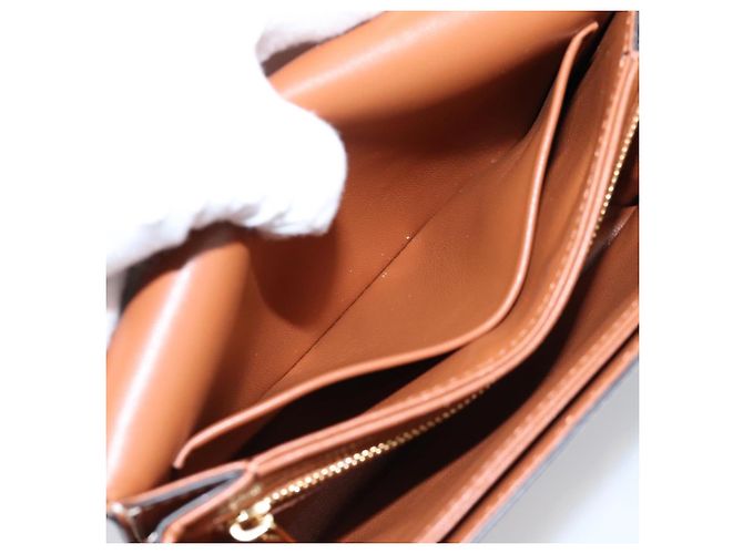 Céline Borsa a spalla CELINE Triomphe PVC Pelle Marrone Tono Oro Auth 199806SM - vista 24