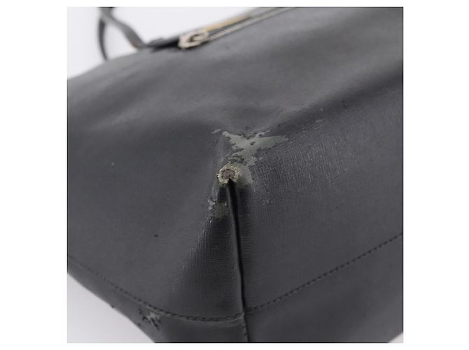 Borsa Tote FENDI Monster in pelle nera e argento Auth 201937 Nero - vista 15