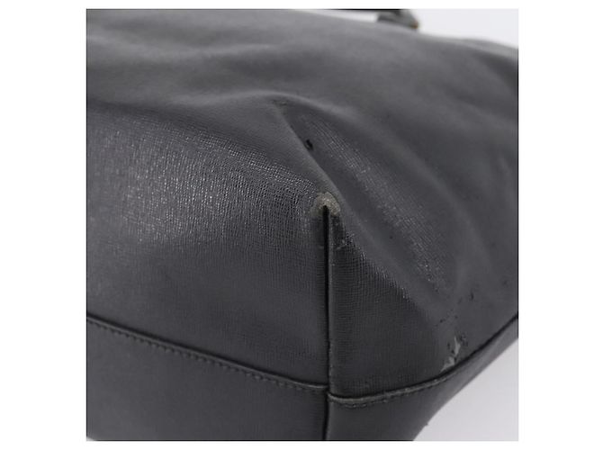 Borsa Tote FENDI Monster in pelle nera e argento Auth 201937 Nero - vista 16