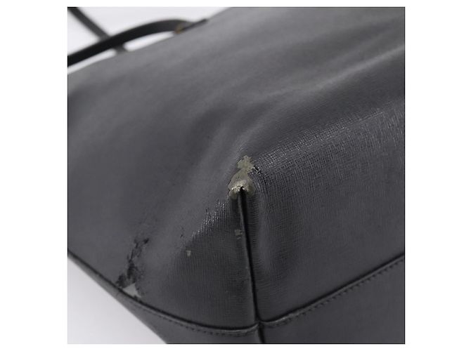 Borsa Tote FENDI Monster in pelle nera e argento Auth 201937 Nero - vista 17