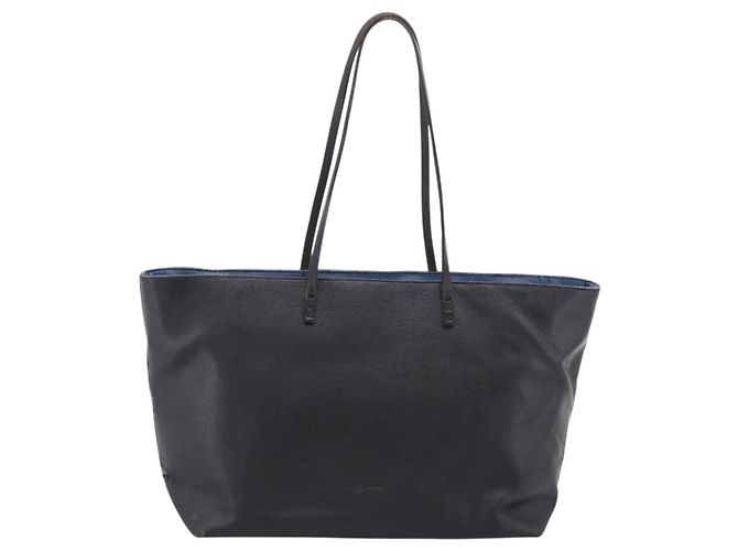 Borsa Tote FENDI Monster in pelle nera e argento Auth 201937 Nero - vista 2