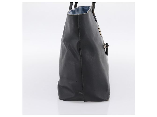 Borsa Tote FENDI Monster in pelle nera e argento Auth 201937 Nero - vista 3