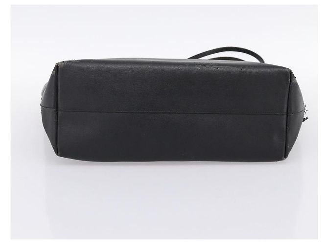Borsa Tote FENDI Monster in pelle nera e argento Auth 201937 Nero - vista 5