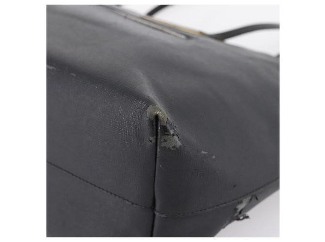 Borsa Tote FENDI Monster in pelle nera e argento Auth 201937 Nero - vista 8