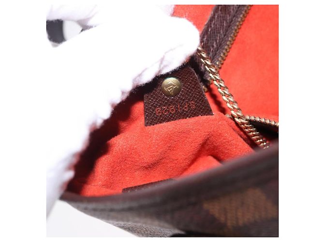 Borsa a tracolla LOUIS VUITTON Damier Ebene Marais N42240 LV Auth hk4107 - vista 12